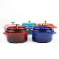 Insulated Food Warmer Enamel Round Casserole Cooking Pot Mini Cookware Casserole Set